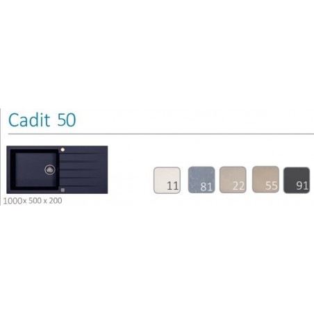 Alveus Cadit 50 sudoper CONCRETE - G81