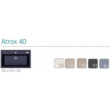 Alveus Atrox 40 sudoper ARCTIC - G11