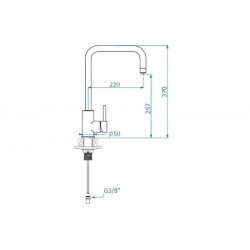 ALVEUS Dual  Beige G55 kuhinjska slavina, filter