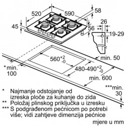 Bosch PPP6A2M90 plinska ploča za kuhanje