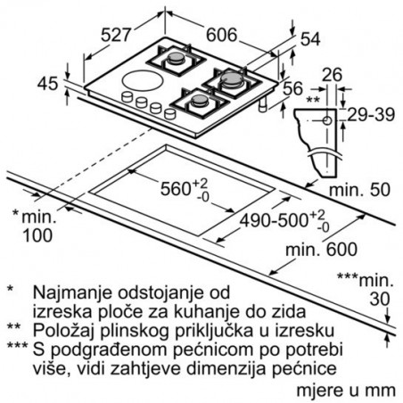 Bosch PSY6A6B20 kombinirana ploča za kuhanje