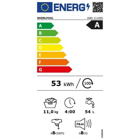 Whirlpool AWG 1112 S/PRO polu profesionalna perilica rublja 11kg