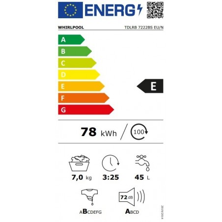 Whirlpool TDLRB 7222BS EU/N perilica rublja