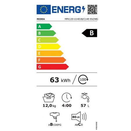 Midea MFK120-U1401B - 12kg perilica rublja