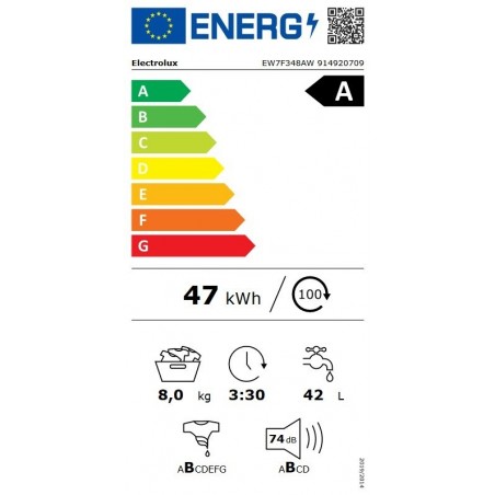 Electrolux EW7F348AW perilica rublja