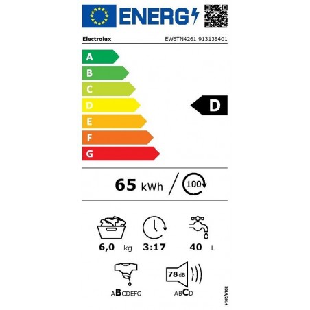 Electrolux EW6TN4261 PerfectCare 600 perilica s gornjim punjenjem