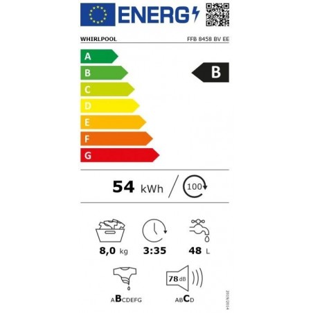 Whirlpool FFB 8458 BV EE perilica rublja 8kg