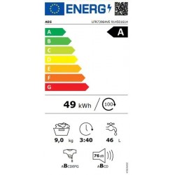 AEG LFR73964VE perilica rublja ProSteam 9kg 1600 okretaja