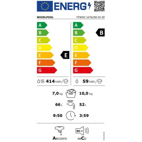 Whirlpool FFWDD 1076258 SV EE perilica rublja sa sušilicom