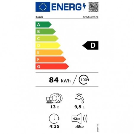 Bosch SMV6EDX57E ugradbena perilica posuđa