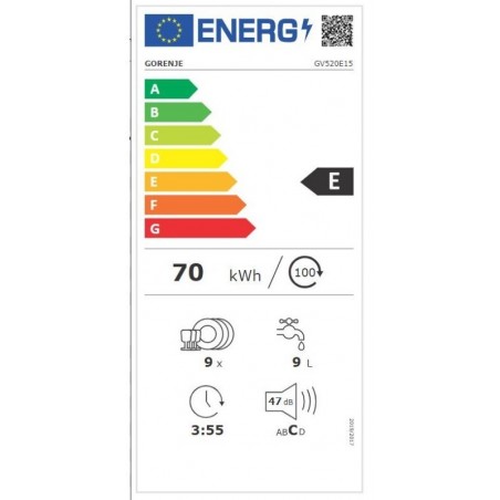 Gorenje GV520E15 potpuno ugradbena perilica posuđa