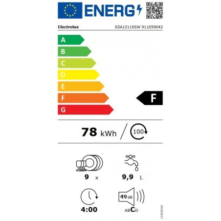 Electrolux ESA12100SW perilica posuđa