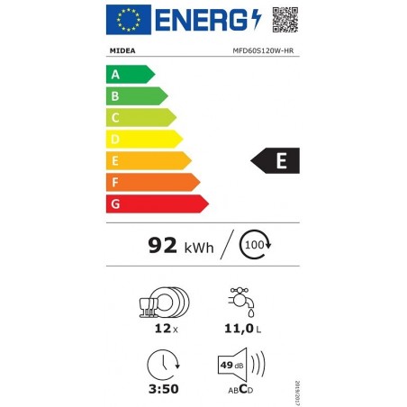 Midea MFD60S120W perilica posuđa