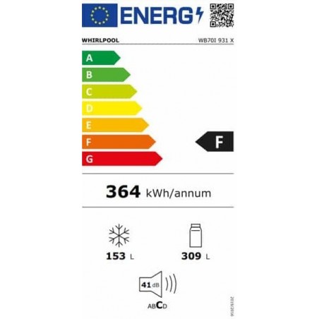 Whirlpool WB70I 931 X kombinirani hladnjak 70cm