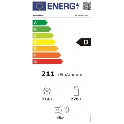 Samsung RB38T600DB1/EF kombinirani hladnjak velikog kapaciteta s donjim zamrzivačem