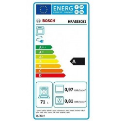 Bosch HRA5380S1 Ugradbena pećnica dodanom funkcijom pare