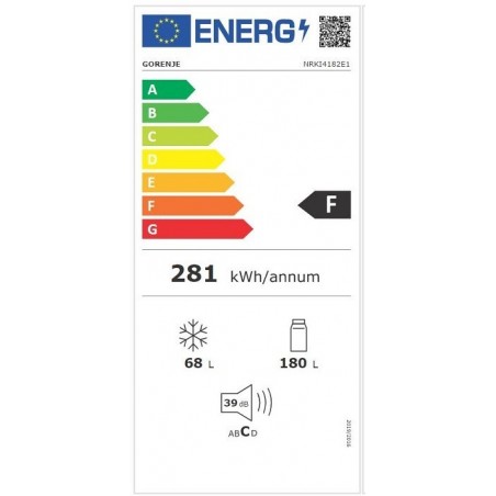 Gorenje NRKI4182E1 ugradbeni kombinirani hladnjak