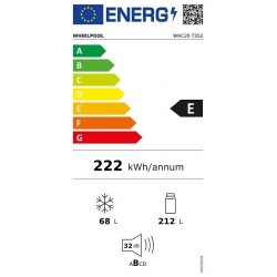 Whirlpool WHC20 T352 ugradbeni kombinirani hladnjak