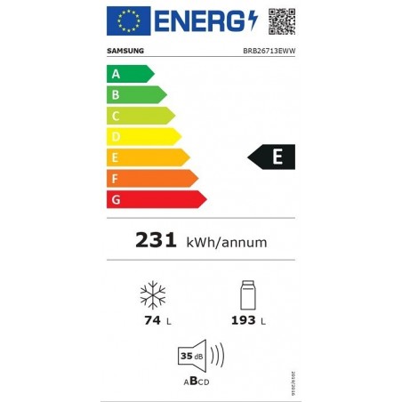 Samsung BRB26713EWW/EF ugradbeni kombinirani hladnjak