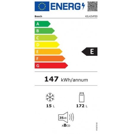 Bosch KIL42VFE0 ugradbeni hladnjak, s pretincem za zamrzavanje 122.5 x 56