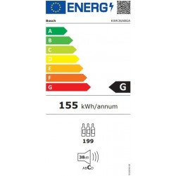 Bosch KWK36ABGA ugradbena temperirna vinska vitrina 186 x 60 cm