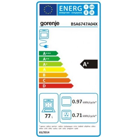 Gorenje BSA6747A04X ugradbena pećnica