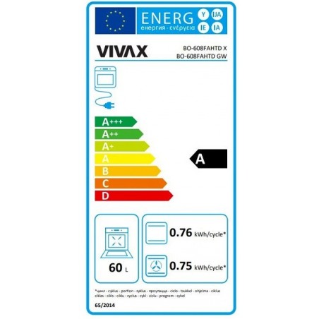 Vivax BO-608FAHTD GW ugradbena pećnica