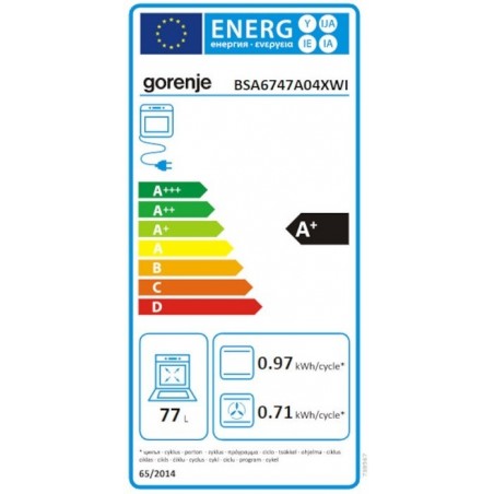 Gorenje BSA6747A04XWI ugradbena pećnica