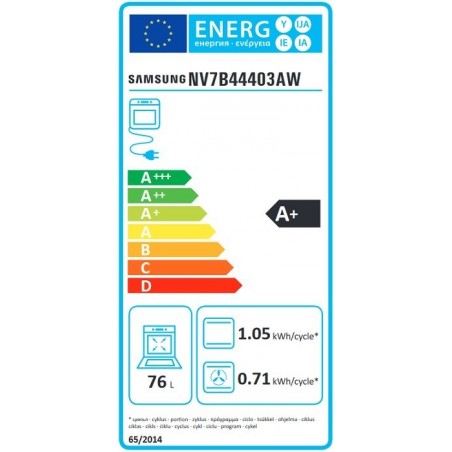 Samsung NV7B44403AW/U3  Pećnica s Dual Cook sistemom i prirodnom parom i Bespoke dizajnom, piroliza