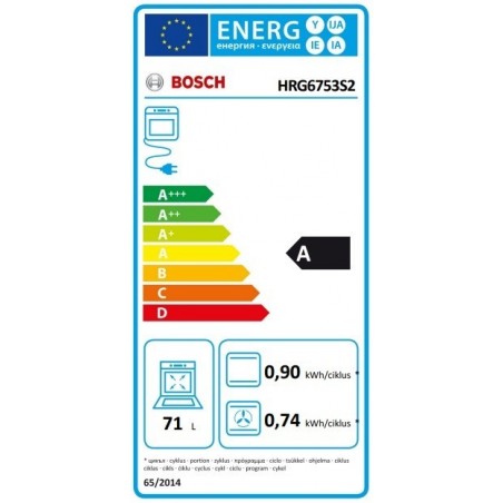 Bosch HRG6753S1 pećnica s funkcijom dodavanja pare