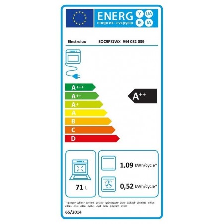 Electrolux EOC9P31WX ugradbena Pirolitička Parna Pećnica