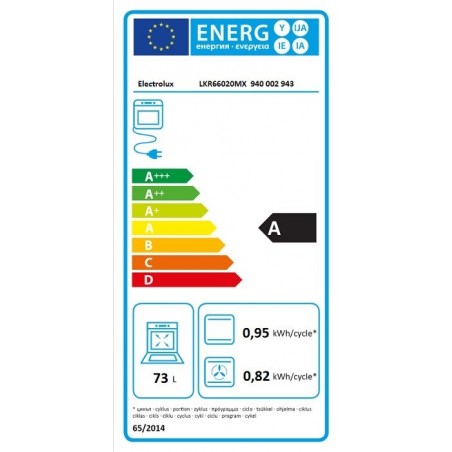 Electrolux LKR66020MX električni štednjak