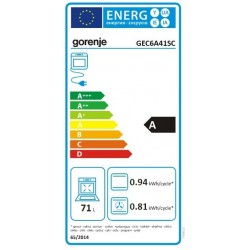 Gorenje GEC6A41SC staklokeramički električni štednjak