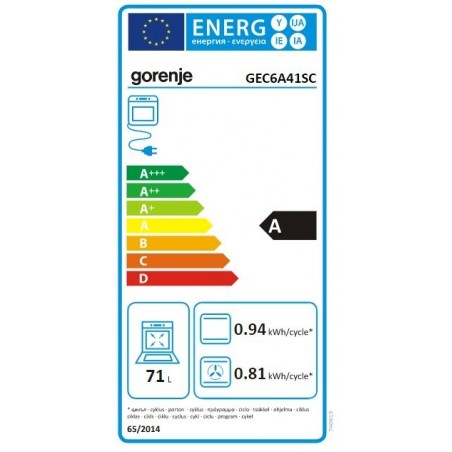 Gorenje GEC6A41SC staklokeramički električni štednjak