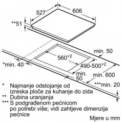 Bosch PXE675DC1E indukcijska ploča za kuhanje