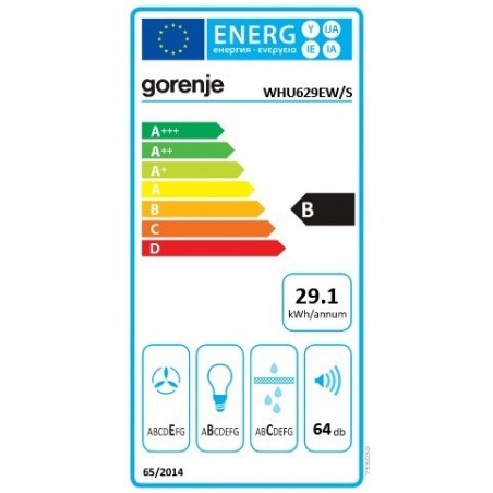 Gorenje WHU629EW/S ugradbena napa