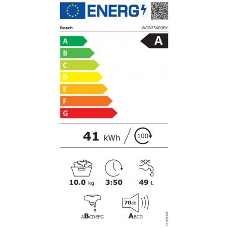 Bosch WGB25400BY Perilica rublja 10 kg 1400 o/min