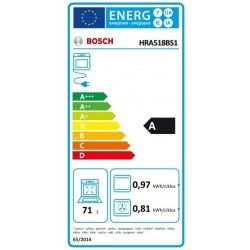 Bosch HRA518BS1 Pećnica s funkcijom dodavanja pare 60 x 60 cm Nehrđajući čelik
