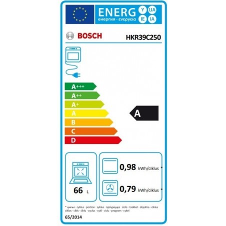 Bosch HKR39C250 Samostojeći električni štednjak Nehrđajući čelik