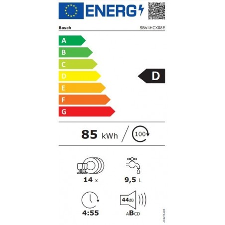 Bosch SBV4HCX08E Ugradbena perilica posuđa 60 cm XXL