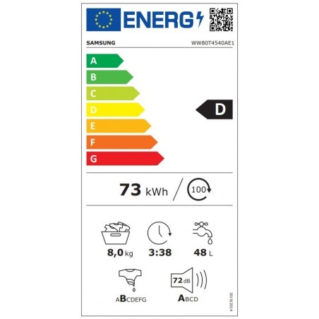 Samsung WW80T4540AE1LE perilica rublja 8kg