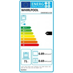 Whirlpool OMSR58CU1SB ugradbena električna pećnica crna boja
