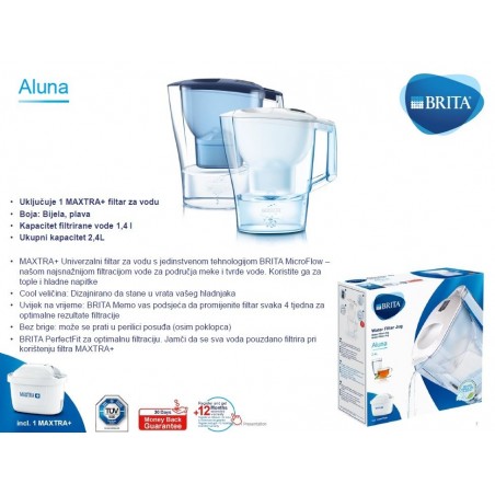 BRITA ALUNA COOL bijela (2,4 litre ukupne zapremine )