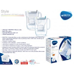 BRITA STYLE LED plavi, ( 2,4 litre ), vrč za filtraciju vode
