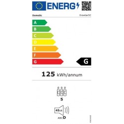 Dometic 5C DRAWBAR ugradbeni hladnjak za vino, 5 boca, prozirna staklena vrata