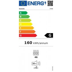 Dometic D46B Kompresorski hladnjak za vino s dvije rashladne zone