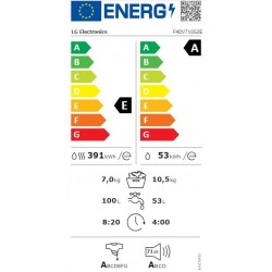 LG F4DV710S2E 10,5/7 kg, max. 1400 okr./min., Eco Hybrid™ perilica rublja sa sušilicom, TurboWash™360, AI DD™, WiFi