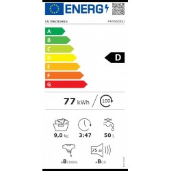 LG F4WN609S1 perilica rublja 9 kg