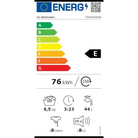 LG F2WN2S6N3E perilica rublja 6.5kg slim