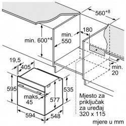 Bosch HSG636ES1 kombinirana parna pećnica